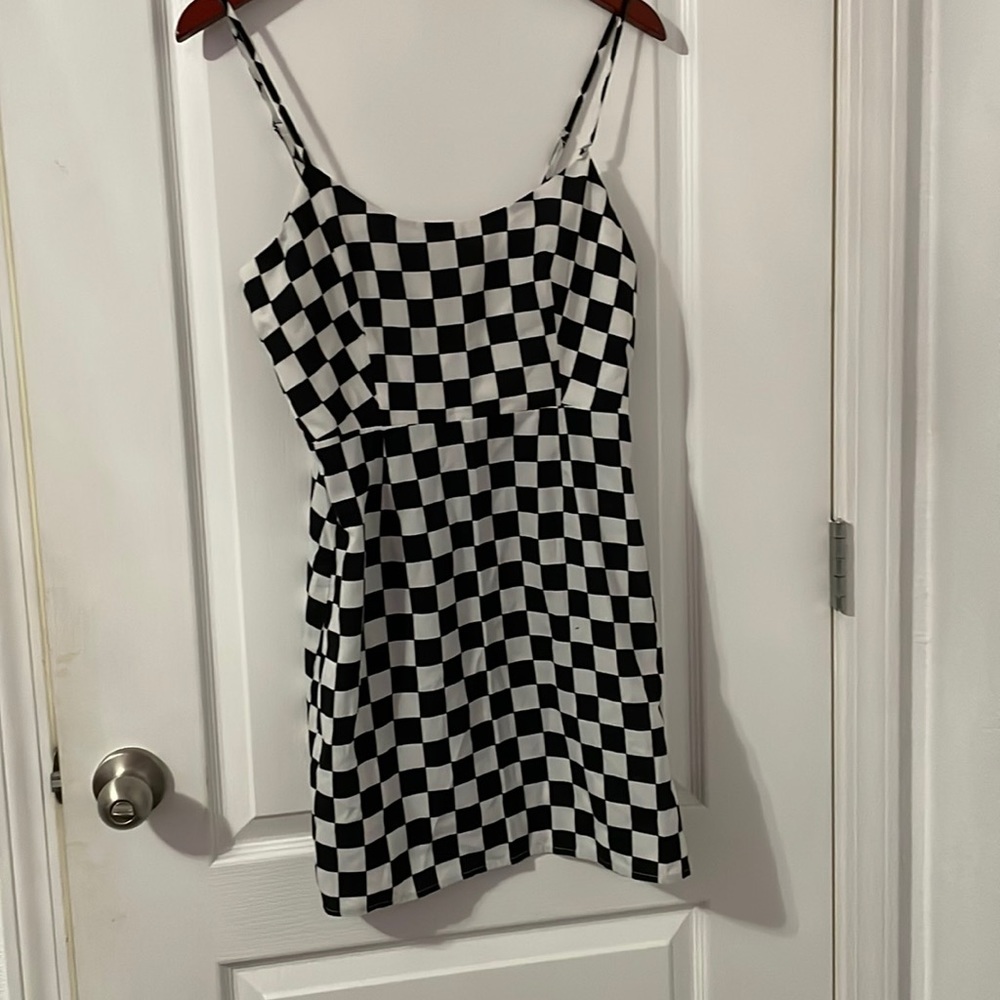 checkered dress